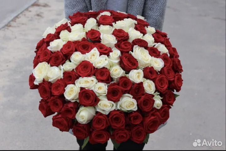 Букеты из 101 розы круглосуточно