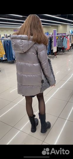 Пуховик пальто женское зимнее