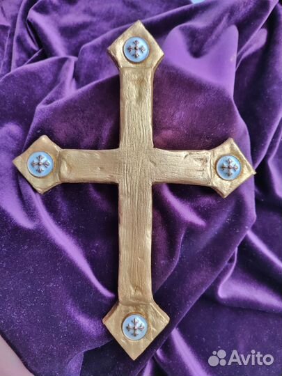 Христианский золотой крест.Артефакт Золотой Крест