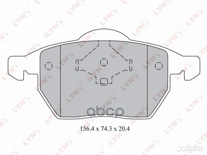 Колодки тормозные дисковые перед BD1213 LYN