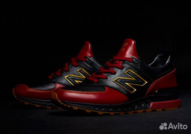 New balance 574 sport black red online