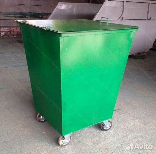 Контейнер мусорный из металла 0,75 м3 Арт в2167
