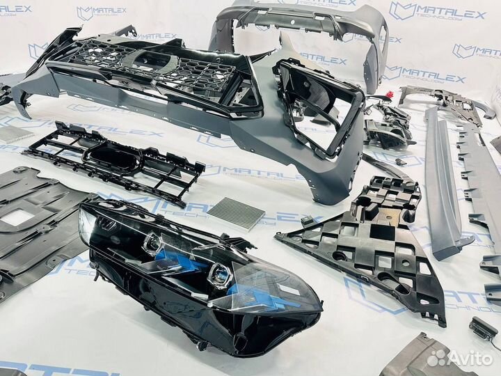 Обвес на BMW F96 рестайлинг + фары