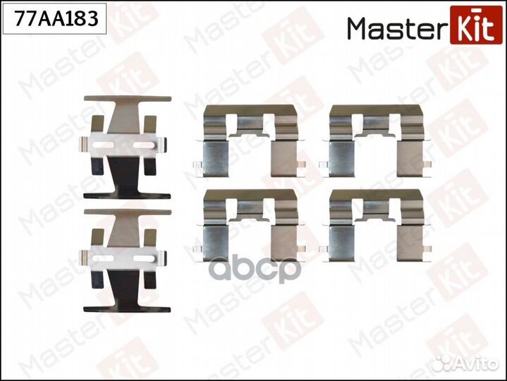 Комплект установочный тормозных колодок перед