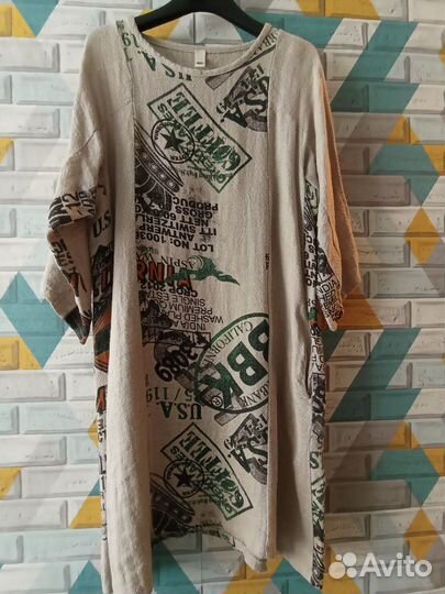 Платье лен 50 52
