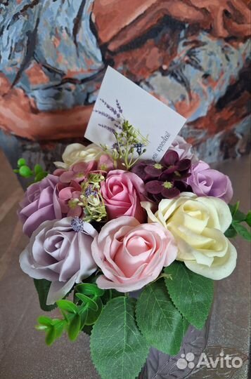Букет на 8 марта мыльные розы