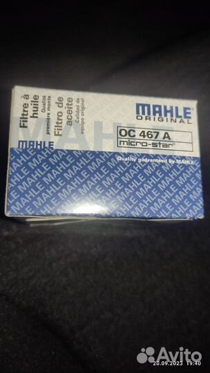 Фильтр масляный Рено, Ниссан. Mahle/kneht OC467A