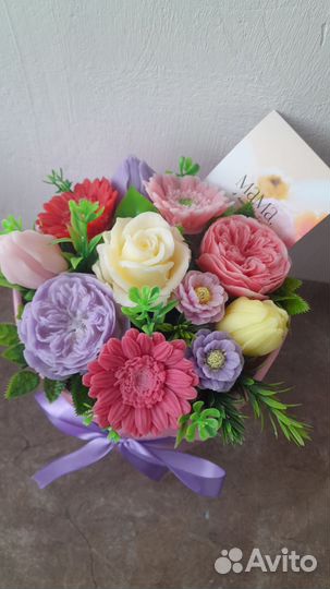Букет цветов из мыла