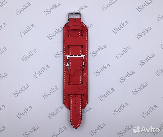 Ремешок Watch Series 38mm/40mm/41mm кожанный широк