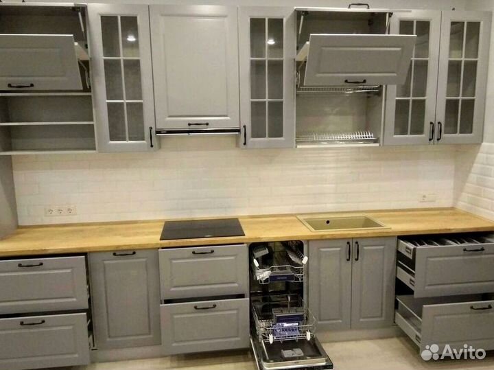 Кухонный гарнитур на заказ под ключ QLU91791