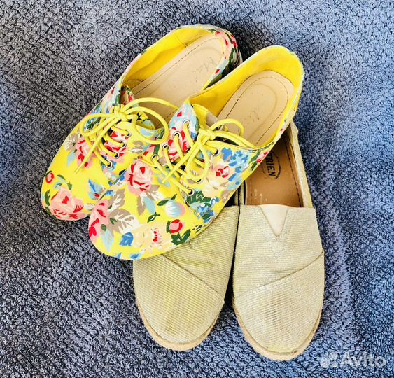 Туфли женские текстиль, одним лотом