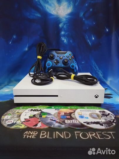 Xbox One S 500gb + 7 игр