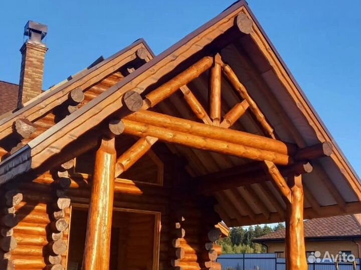 Сруб для бани из бревна
