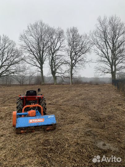 Покос травы, культивация земли, спил деревьев