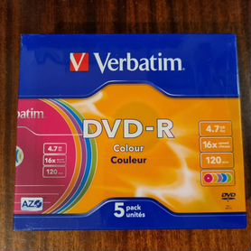 DVD-R 16x Verbatim Colour