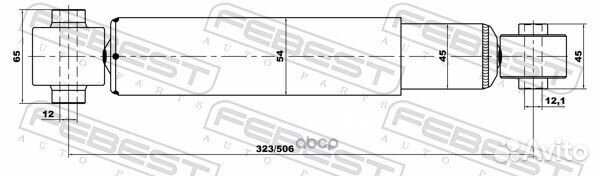 Амортизатор задний nissan qashqai 24650921R