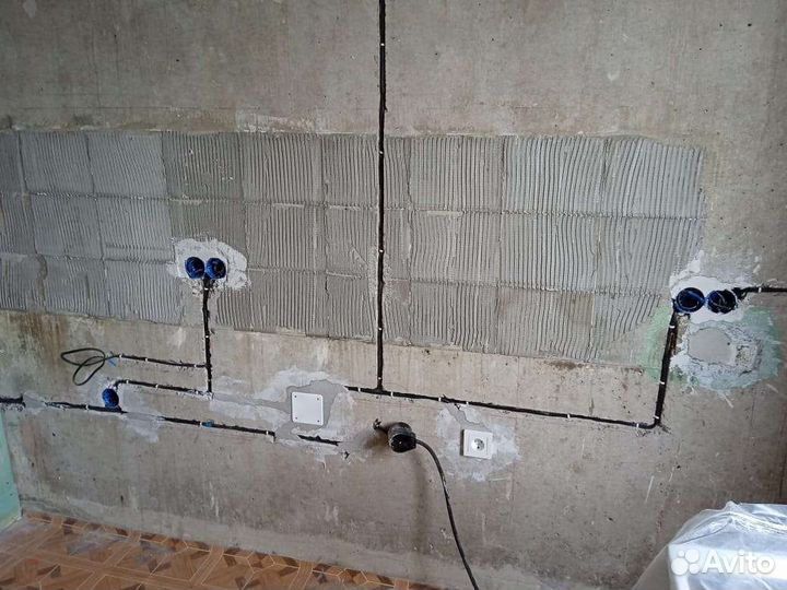 Электрик. Штробление без пыли. Перенос розеток