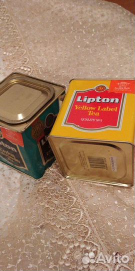 Винтаж, Жестяные банки СССР(халва Тахинная) Чай