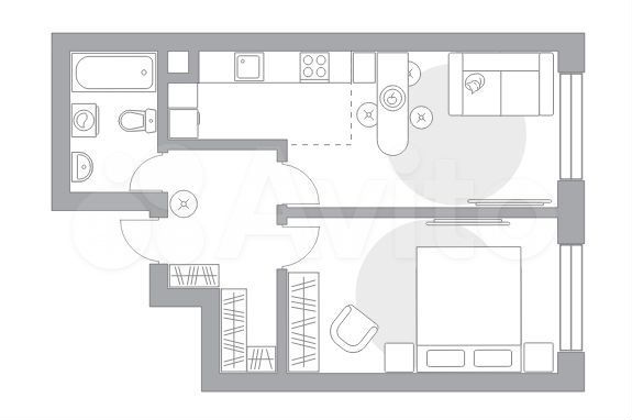 2-к. квартира, 40,3 м², 2/13 эт.