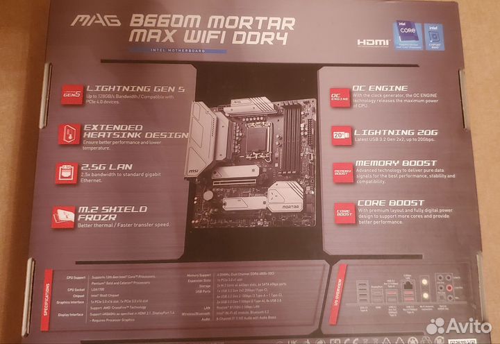 Материнская плата b660m mortar max wi fi