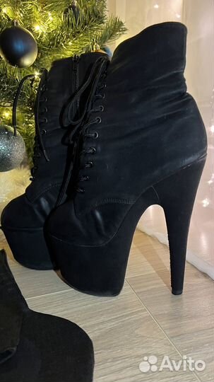 Стрипы ботильоны двойки 36 pleaser