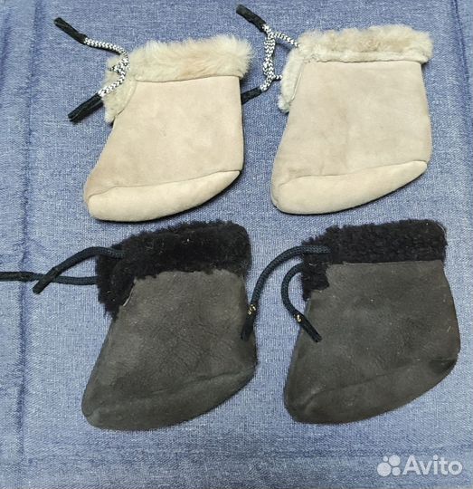 Пинетки зимние натуральная кожа/мех