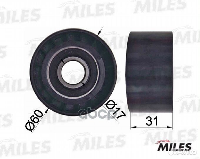 Ролик ремня приводного AG03071 Miles