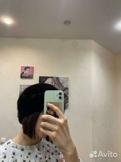 Шапка норковая женская