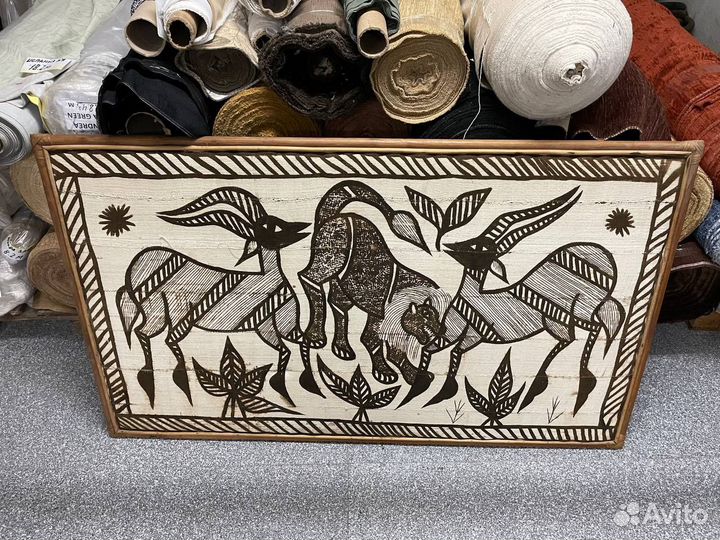 Африканское панно ручной работы