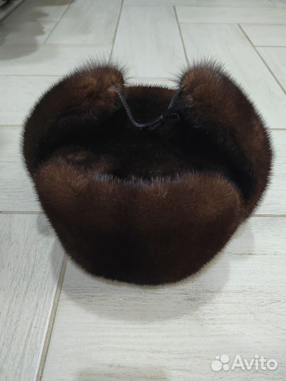 Норковая шапка мужская