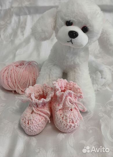 Пинетки детские вязаные