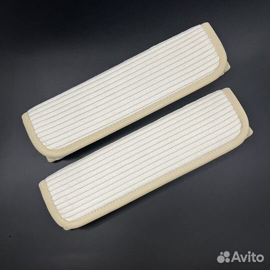 Накладки на ремни безопасности в бежевые