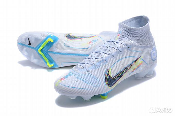 Бутсы nike superfly 8 elite белые