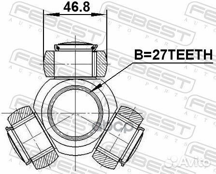 Трипоид привода 27x46.8 Toyota Camry 06-11