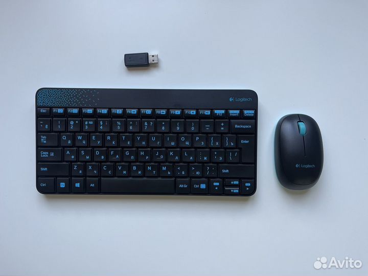 Беспроводная клавиатура + мышь Logitech K240