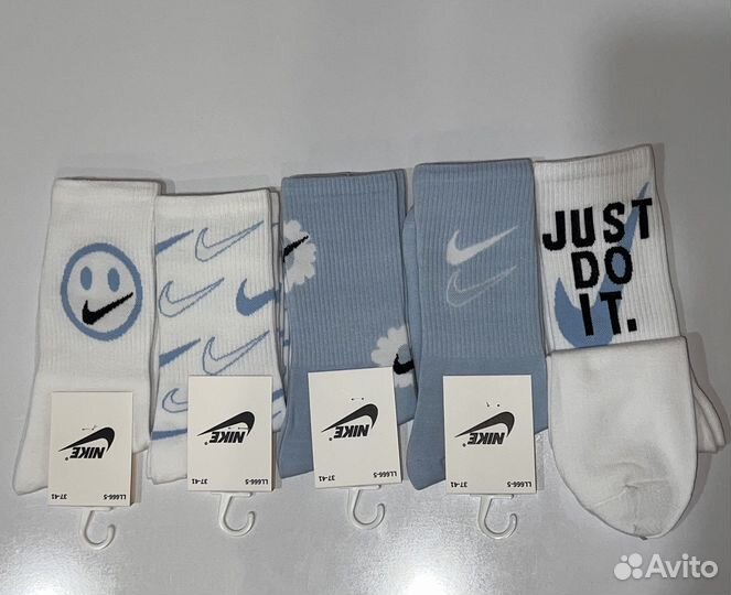 Носки Nike голубые