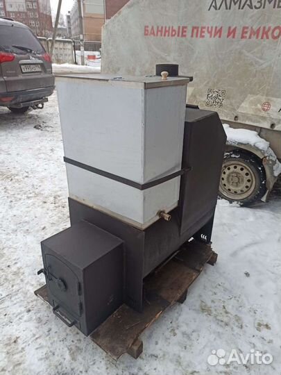 Печь для бани с закрытой каменкой Паровозик 750втз