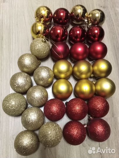 Новогодние шары набор 31шт
