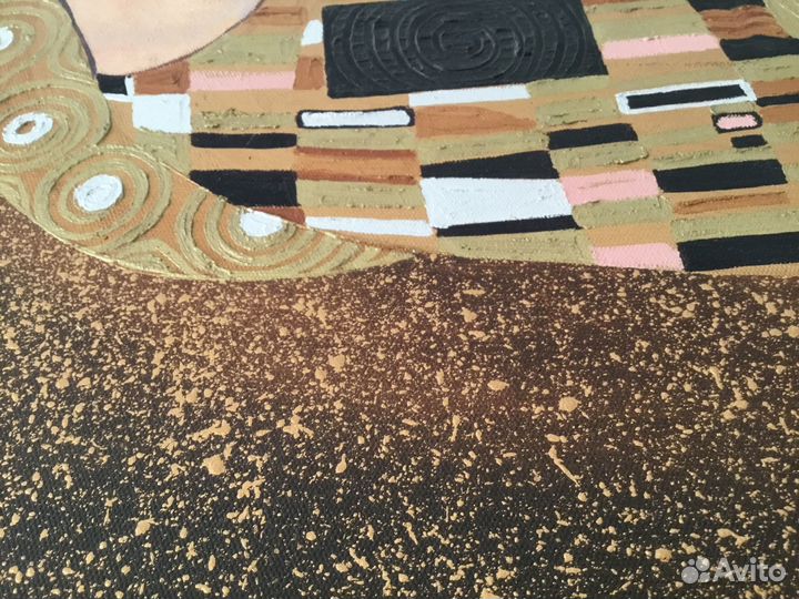 Gustav Climt Kiss Картина Густав Климт «Поцелуй