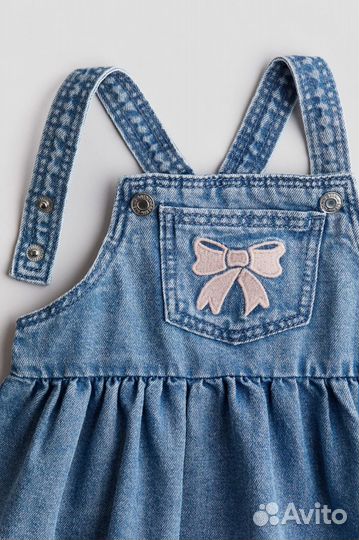 Комплект H&M оригинал джинсовый сарафан и лонгслив