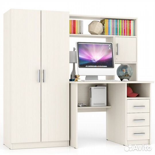 Стол компьютерный со шкафом ск-9 цвет дуб