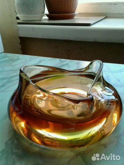 Винтаж СССР ваза массивная 