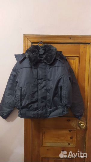 Куртка зимняя форменная охрана серая новая