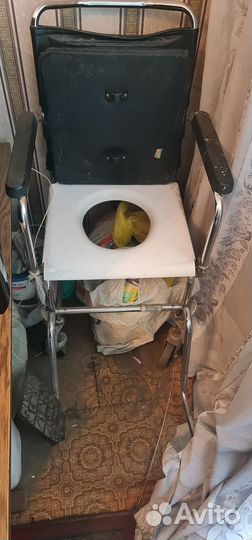 Инвалидная кресло-каталка с туалетом бу