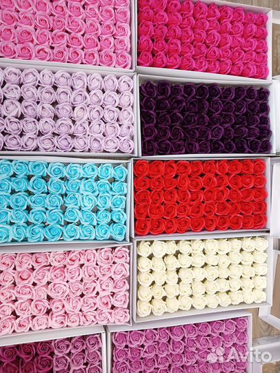 Мыльные розы 50 штук