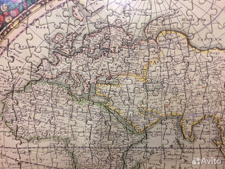 Старинная карта древнего мира