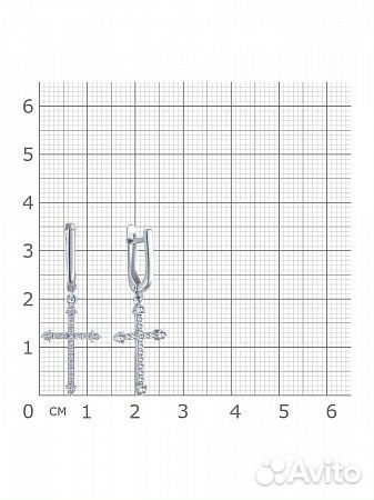 Серьги с фианитами серебро 925 (Рассрочка)