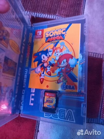 Sonic mania plus картридж nintendo switch