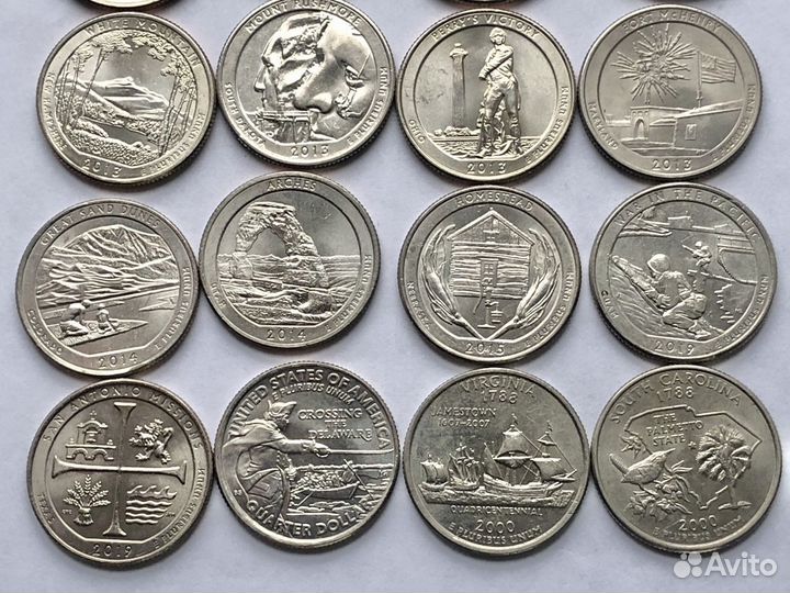 Монеты квотеры США
