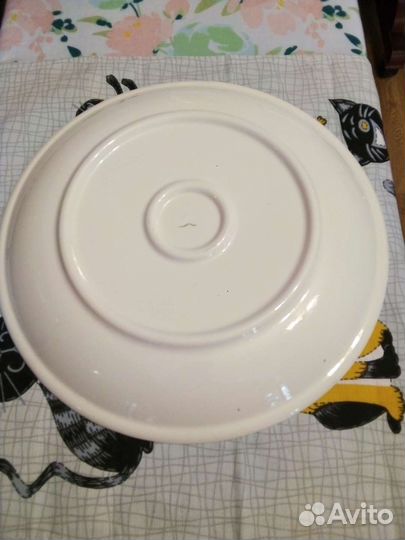 Блюдо большое керамика, не было в употреблении